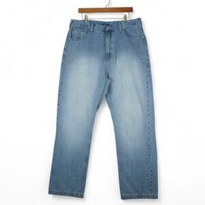 Vtg Def Jam University Jeans Mens 38x34 Blue Grunge Skate Baggy‎ 90s Y2K Hip Hop